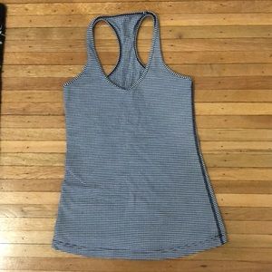Lululemon Black and White Gingham Cool Racerback